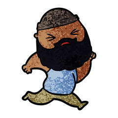cartoon man with beard