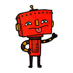cartoon robot