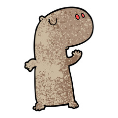 cartoon hippopotamus