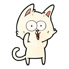 funny cartoon cat