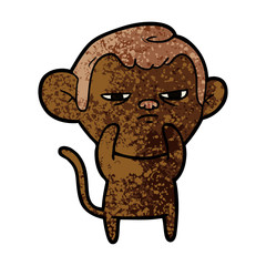 Obraz premium cartoon monkey
