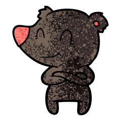 friendly bear cartoon