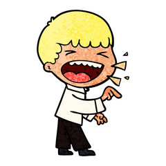 cartoon laughing man