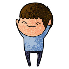 cartoon smiling boy
