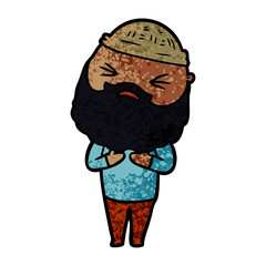 cartoon man with beard