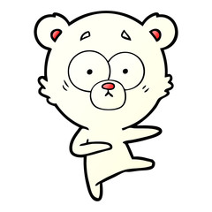 Naklejka premium polar bear cartoon