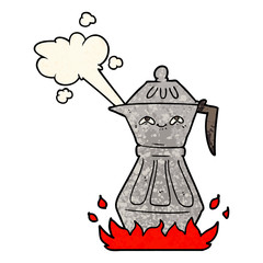 cartoon coffee pot