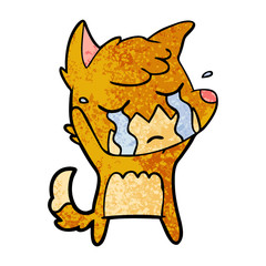 crying fox cartoon