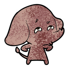 cartoon elephant remembering