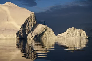 Gordijnen IJsbergen in Scoresbysund - Groenland © mrallen