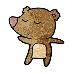 happy cartoon bear