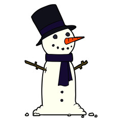 cartoon snowman