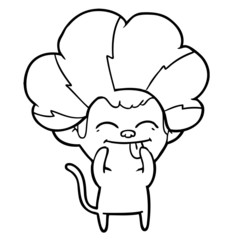 funny cartoon monkey