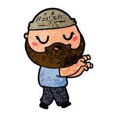 cartoon man with beard