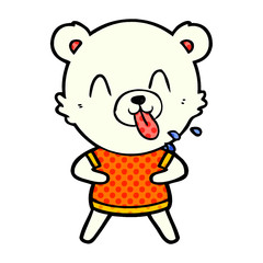 happy polar bear cartoon