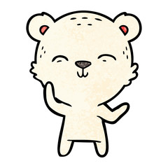 happy polar bear cartoon