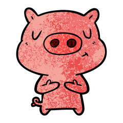 cartoon content pig