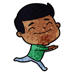 Fototapeta premium happy cartoon man