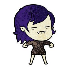 cartoon undead vampire girl