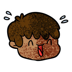 cartoon male face