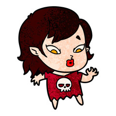 cute cartoon vampire girl