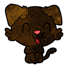 laughing cartoon dog