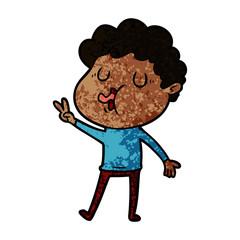 cartoon man singing