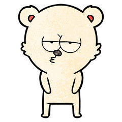 bored polar bear cartoon