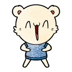 happy polar bear cartoon