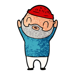 cartoon bearded man