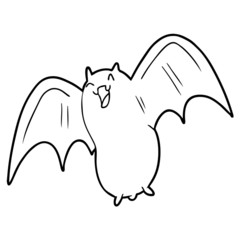 spooky cartoon bat