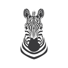 Head zebra logo or icon vector design © Agung