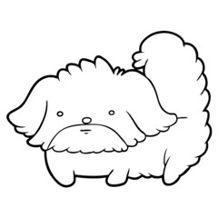 cute cartoon dog