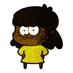 cartoon smiling woman