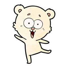 laughing teddy  bear cartoon