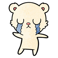 crying polar bear cartoon