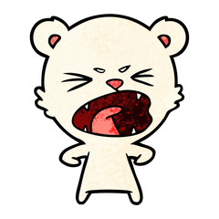 angry polar bear cartoon