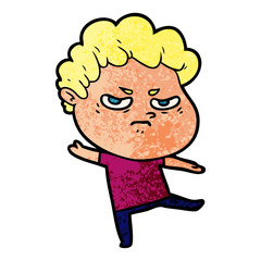 cartoon angry man