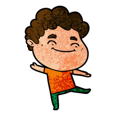 cartoon friendly man
