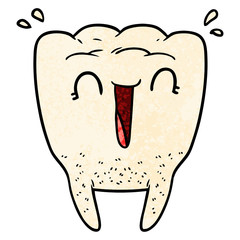 cartoon happy tooth