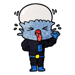 disgusted cartoon alien