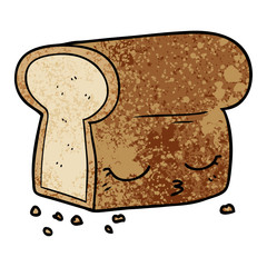 cartoon loaf of bread