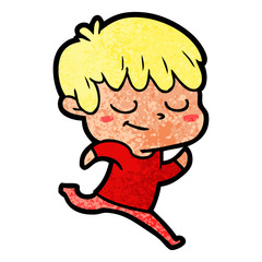 cartoon happy boy