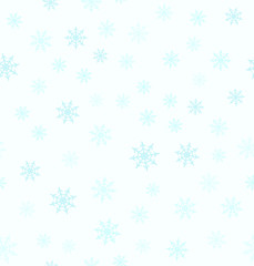 Snowflake pattern. Seamless vector