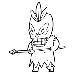 cartoon cannibal shaman