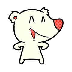 Fototapeta premium polar bear cartoon