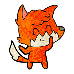 cartoon friendly fox