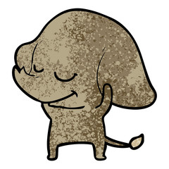 cartoon smiling elephant