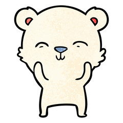 happy polar bear cartoon