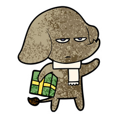 annoyed cartoon elephant